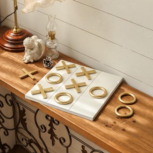Tablero de juego Tic Tac Toe madera 12x12 pulgadas miniatura 3