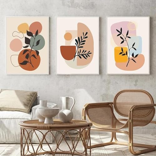Peinture sur toile abstraite XINBAO, art mural chic 70x100 cm