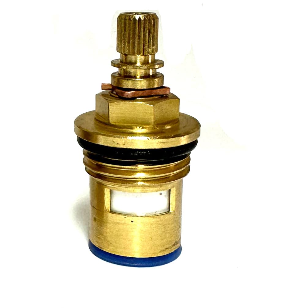 24 Spline Tap Valve Short Cartridge 46mm B6 Spline Size 1/4 Turn Kitchen Basin Single Anticlockwise to Open Valve