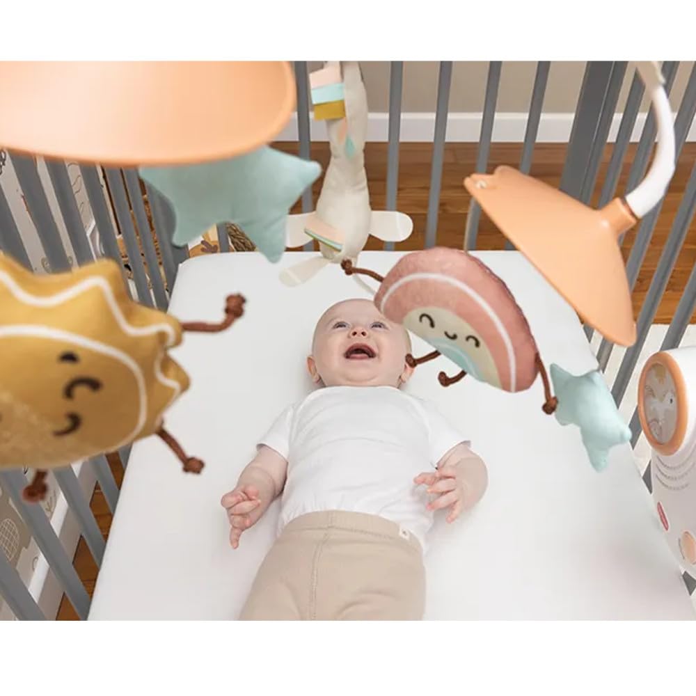 Tiny Love Classic Mobile, Baby-Mobile für das Bettchen, ab 0 Monaten, tragbares Musik-Mobile für den Kinderwagen, magische Plüschfiguren, 20 Minuten ununterbrochene Musik, Unicorn Wonderlands