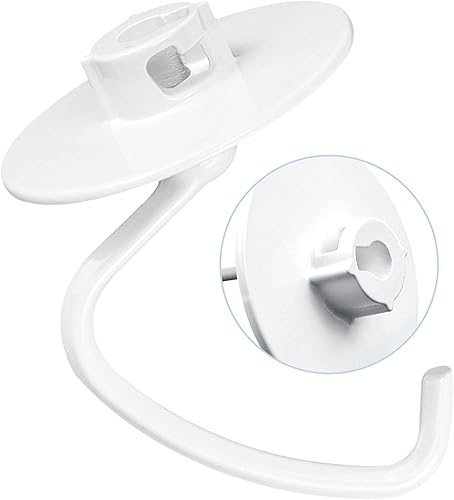 Gancho para masa K45DH compatible con las mejores marcas sustituye a K45, K45SS, KSM90, KSM150, K5SS, KSM160A, KSM175, KSM180, KSM180LEBK, KSM105,