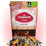 Té Adelgazante Quemagrasa para perder peso | Infusiones para Adelgazar Rápido, Potente Quemador de Grasa (Slim Fat Burner) Mate Verde, Té Rojo Pu Erh.
