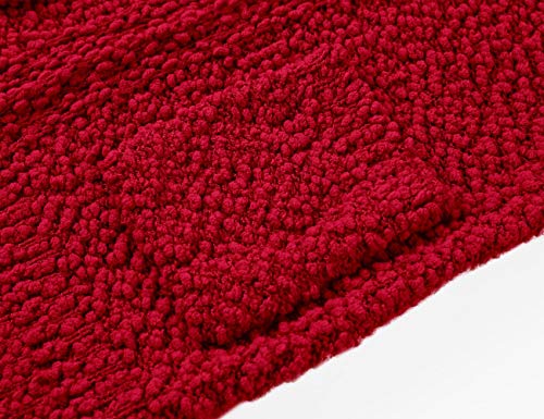 Imily Bela Girls Cardigan Open Front Popcorn Knit Long Sleeve Sweaters Coat With Pockets Red #TOP3