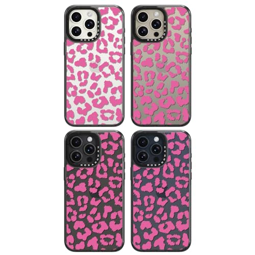 Coque iPhone 15 Pro protection antichoc motif amusant léopard rose