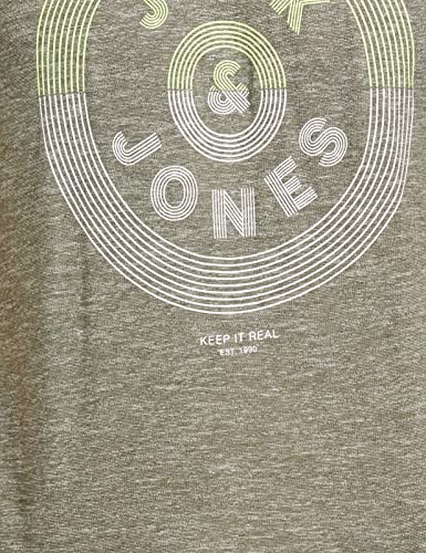 Image of JACK & JONES Men's Printed Regular Fit Crew Neck T-Shirt