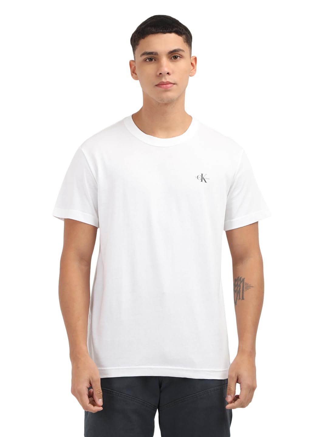 Calvin Klein Herren 2 Pack Monologo T-shirt J30j320199 Kurzarm T-Shirts