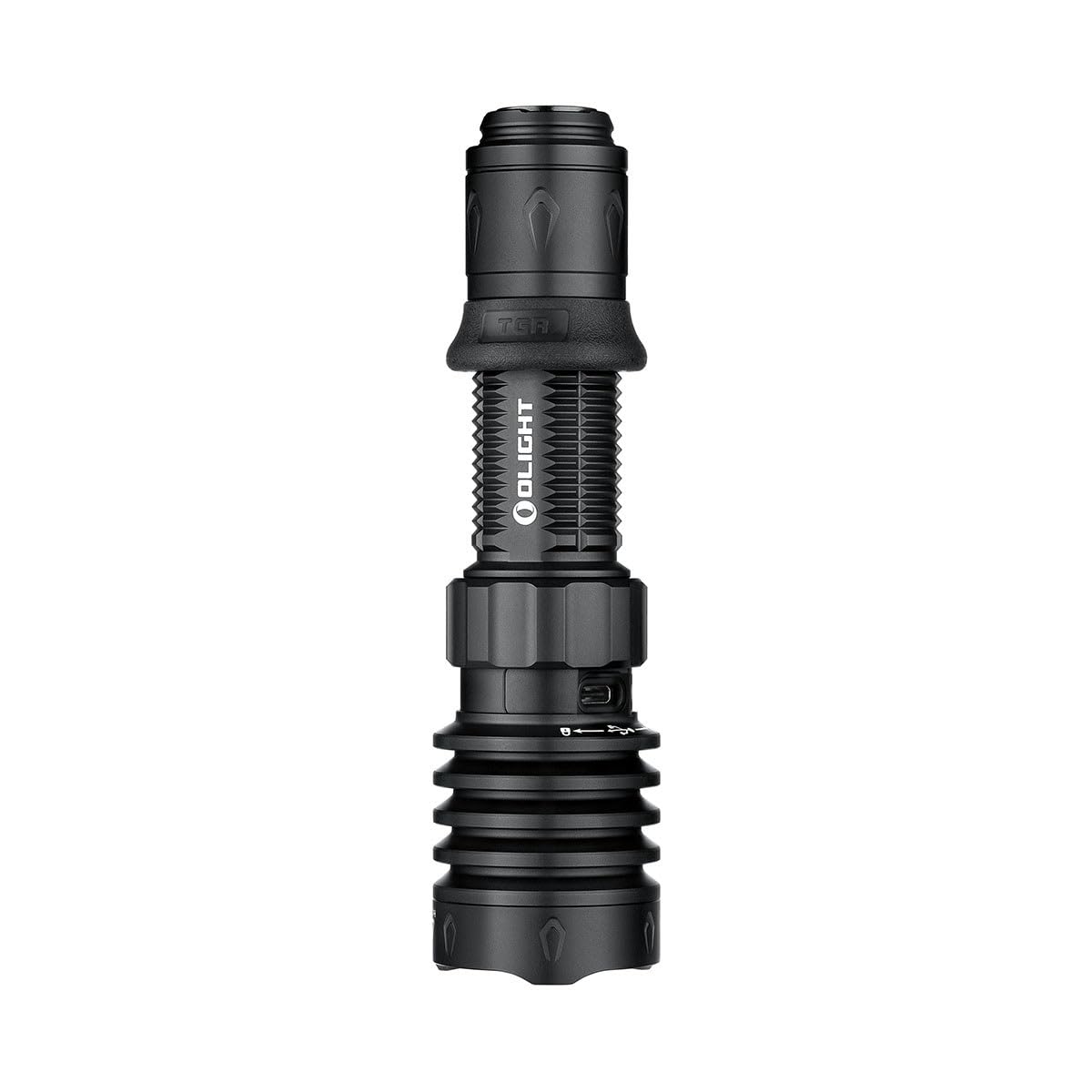 OLIGHT Warrior X 4 Lampe de Poche Tactique 2600 Lumens 630M Torche Puissante Flashlight avec Chargement Type-C et MCC Indicateur de Batterie et Vibration Étanche IPX8 pour l'Extérieur Urgence Chasse
