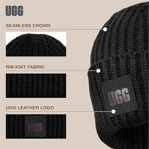 Bonnets UGG W Rib Knit Beanie pour Accessoires - vue 7