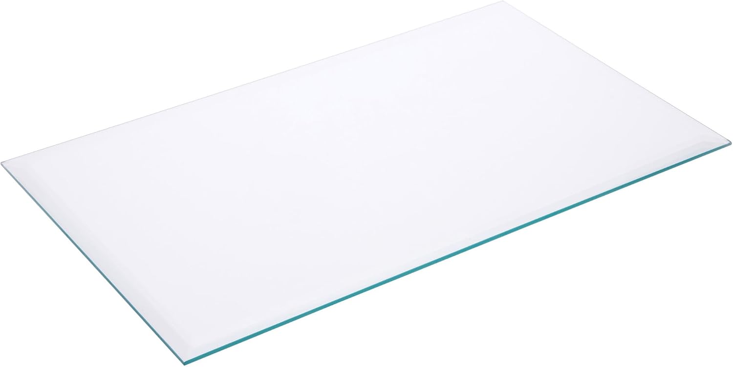 Plymor 9" x 15" Rectangle, 5mm Thick Beveled Clear Glass