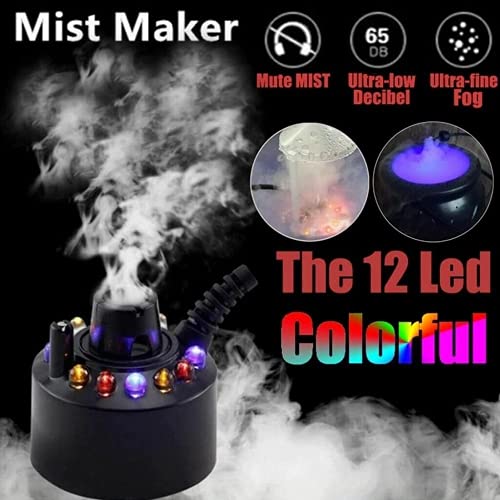 HNZNCY Ultrasone Mist Maker Fogger - Mini Mist Maker Fogger, Waterfontein Vijver Mist Machine Verstuiver Luchtbevochtiger, voor Halloween, Partij, Tuin Decor - Image 3