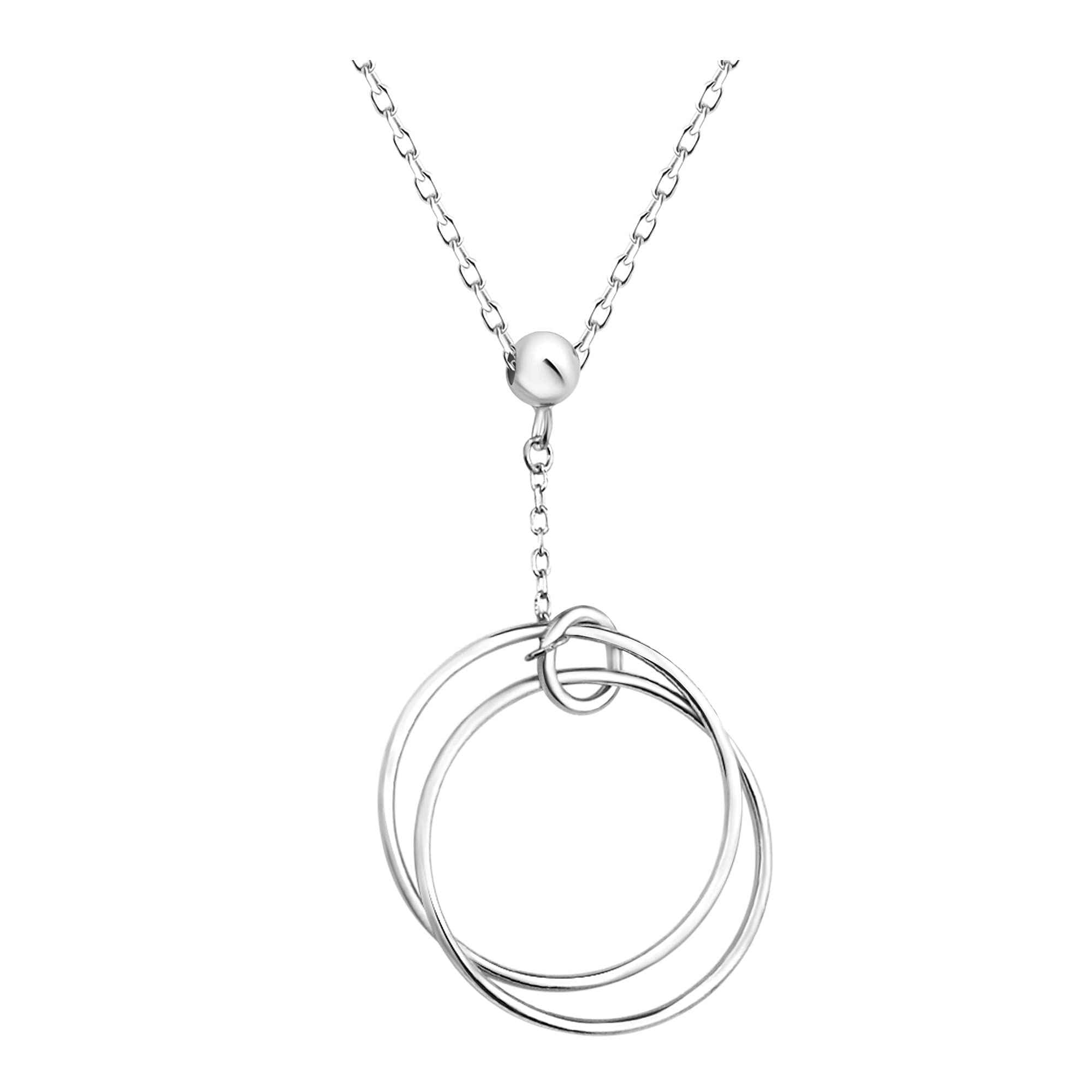 Sofia Milani Collana Donna In Argento 925 Con Ciondolo Cerchio Sfera - Placcata Oro, Regalo In Confezione Elegante