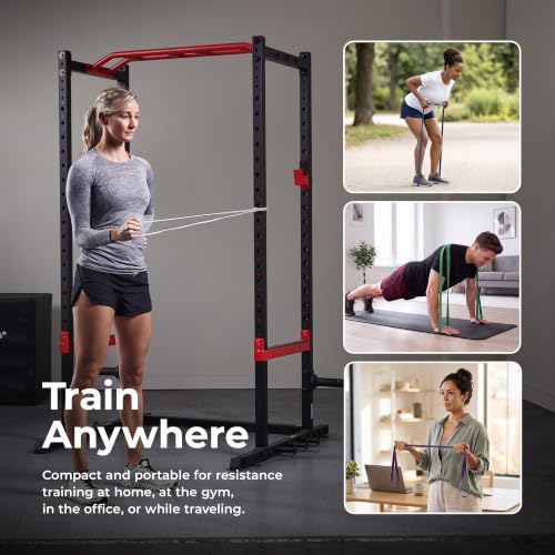 Sunny Health & Fitness 5-95LB Resistance Band Combo for Versatile Training - image 7