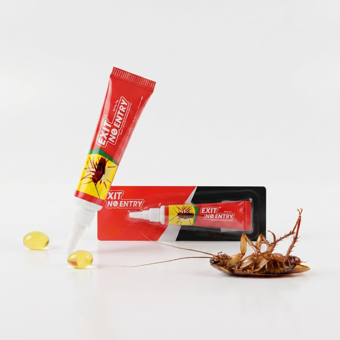Anti-Cockroach Gel -15gm (Pack of 2) | Household Cockroach Repelling Gel | Fast and Convenient Anti-Roach | for Bathroom, Kitchen, Almirah, Indoor and Outdoor & Cabinets-image-44