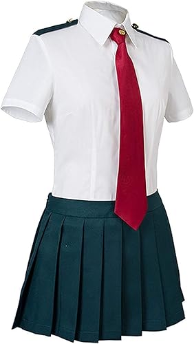 Miniatura 2 de Cosplay Life My Hero MHA Ochaco Uraraka Disfraz de cosplay Ochako Tsuyu Blazer Traje Uniforme Escolar Unisex Adulto