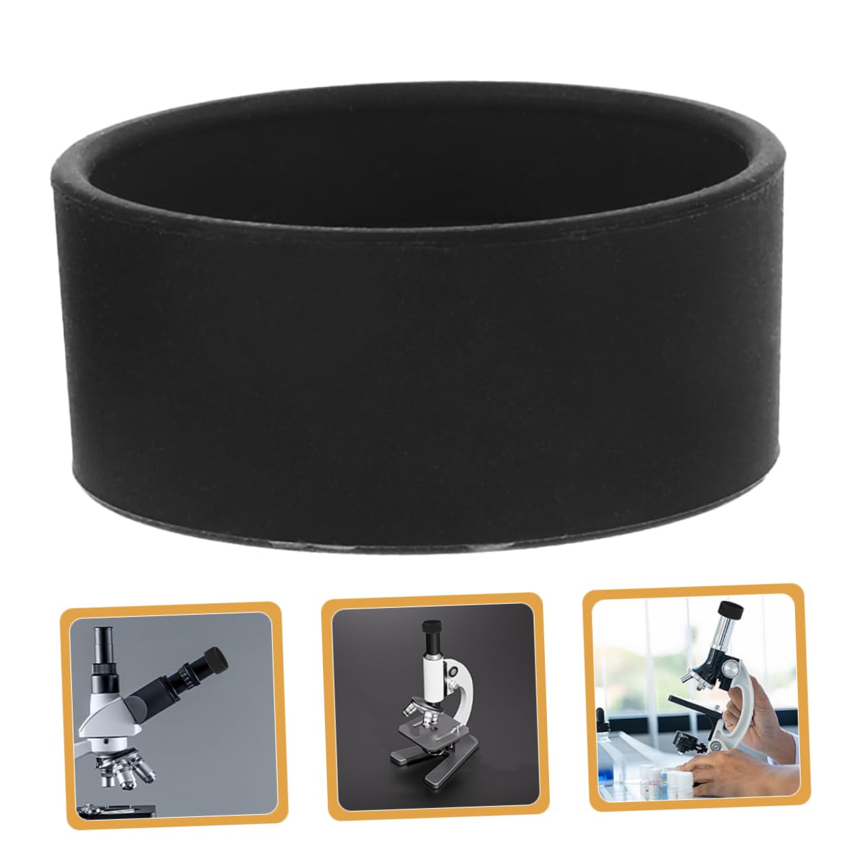 HOMSFOU 4pcs Rubber Microscope Eyepiece Covers Eyepiece Shields Cup Microscope Accessory Eye Guards for Lab Use
