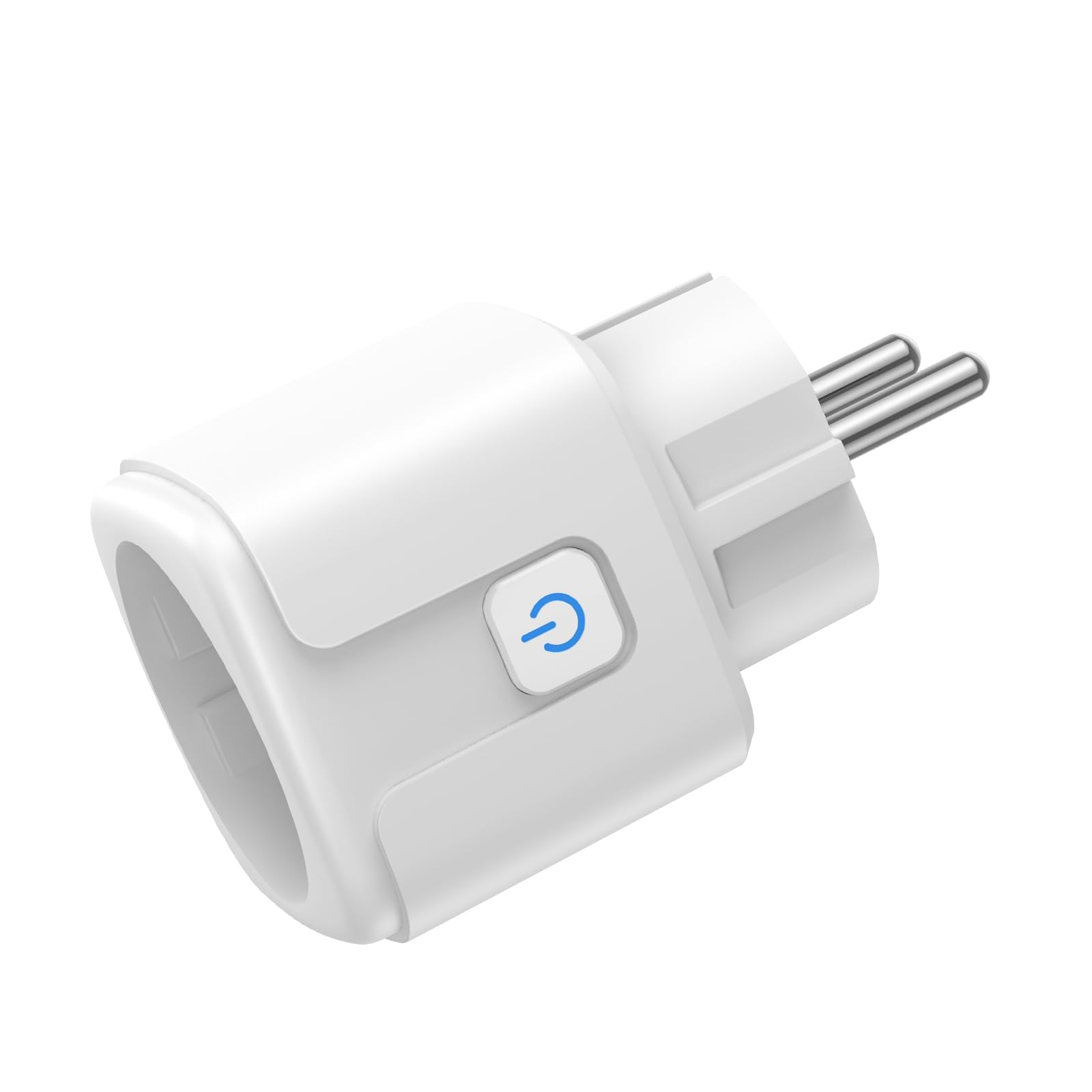 Lot de 4 prises intelligentes Wi-Fi avec mesure de courant, télécommande par application, commande vocale et minuterie, Smart Home WiFi 16 A, compatible avec Alexa et Google Home