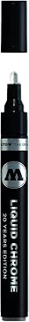 MOLOTOW Liquid Chrome Alcohol Paint Pump Marker, 4mm, 1 Each 703.103