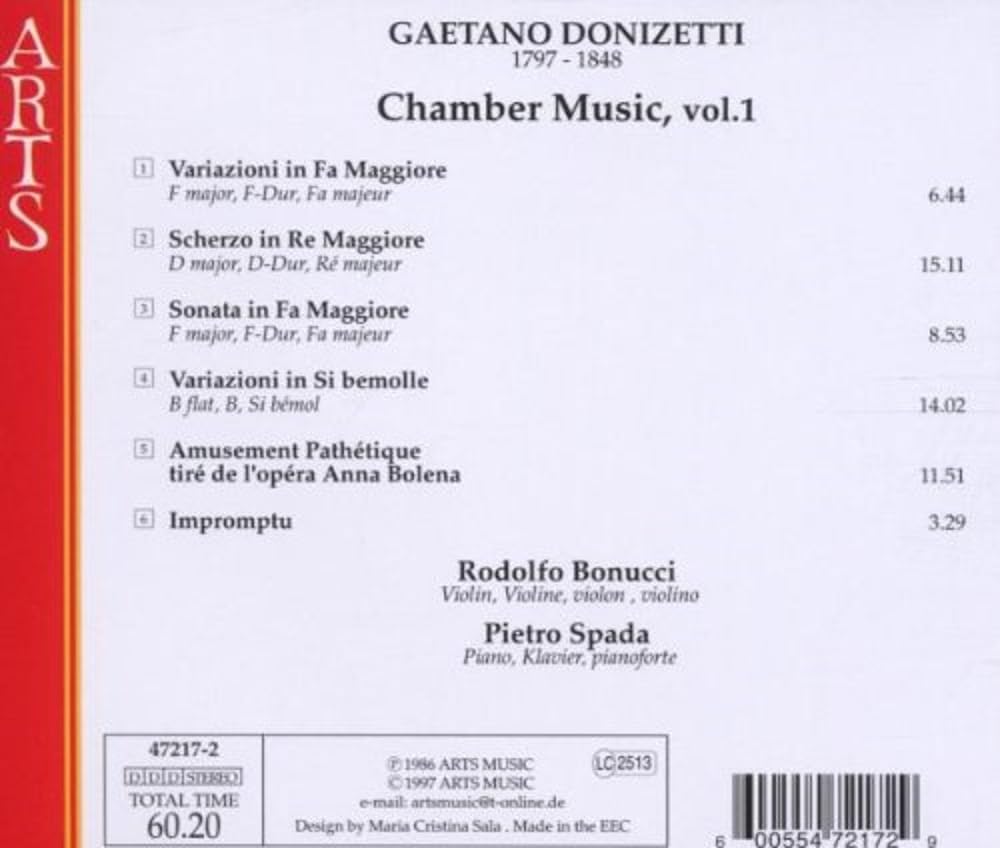 Donizetti: Chamber Works, Vol.1