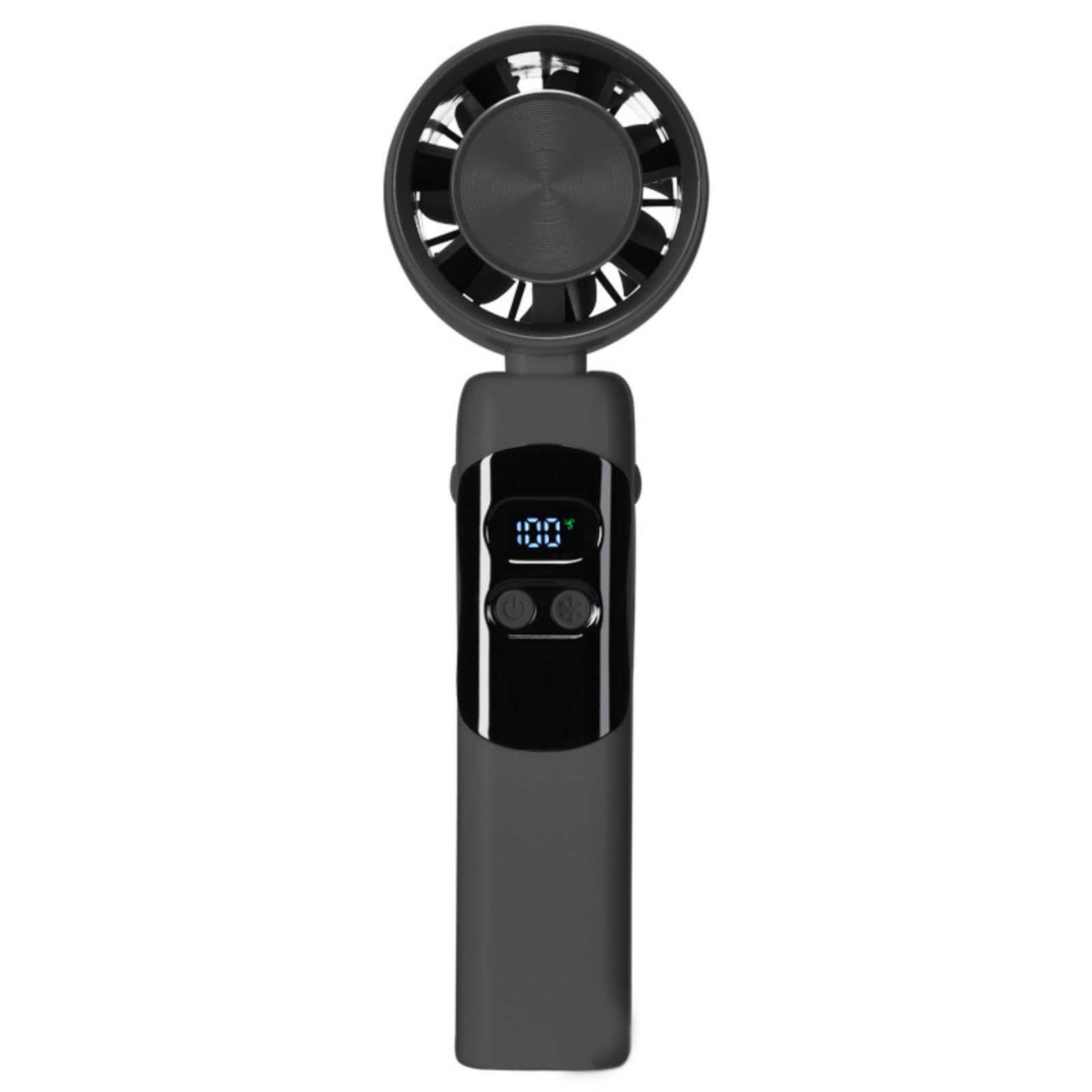 Jazuaiao Digital Display Cooling Fan Desktop Fan 4000mAh Desk Table ABS Texture Suitable for Outdoor Camping Rechargeable Small