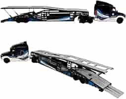 Amazon.com: 1:64 Peterbilt 579 with Car Hauler - Limited