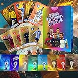 Soccer Trading Cards 2024-2025, 55PCS World Cup Soccer Cards Shimmering Gold, Durable Football Cards for Fans and Players, Not Original (Colorful)