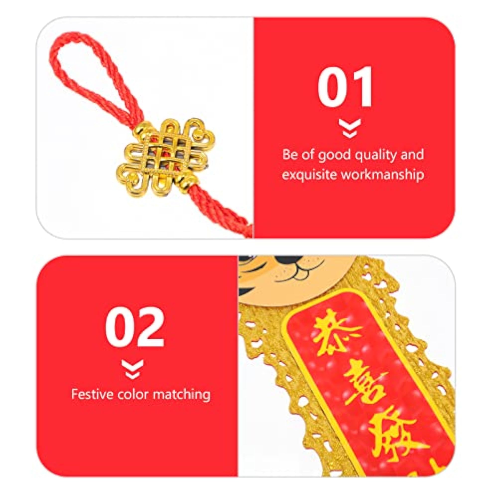 Chinese Knot Tassel Traditional Red Lucky Pendant