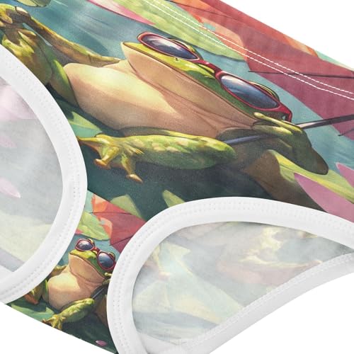 Funny Frog Red Umbrella Toddler Girls's Underwear 2T 202b89464