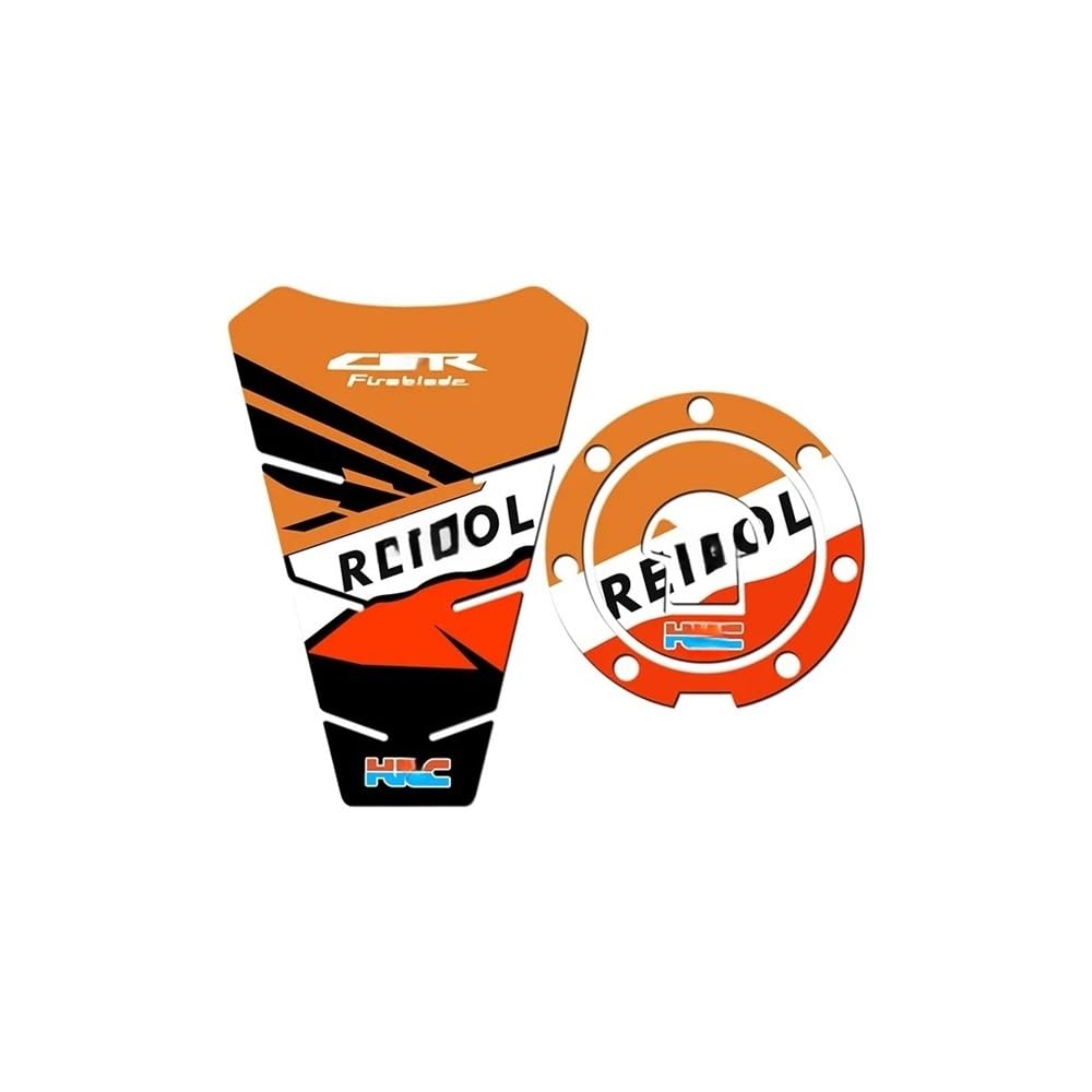 Motorcycle Fuel Tank Protector Motorcycle Fuel Tank Sticker for Ho&nda CBR VFR CBF Hornet FIREBLADE HRC(B6)