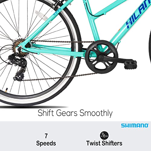 Hiland 700C Wheels Hybrid Bike for Mens and Womens,