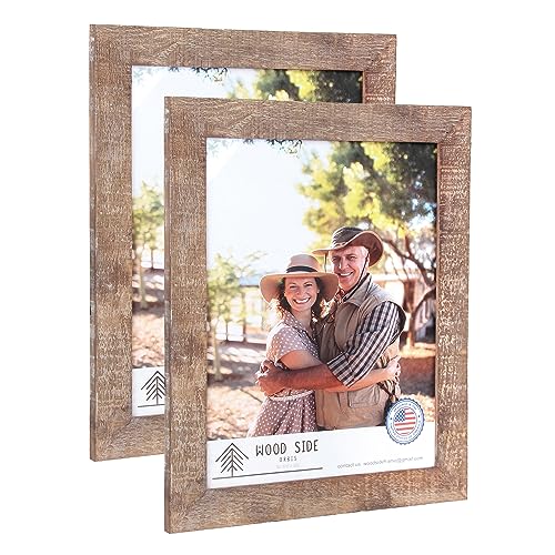 Rustic Barnwood Picture Frames 8.5x11 - Set of 2 -