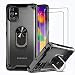 Produktbild IMBZBK Hülle für Samsung Galaxy M31s [Military Grade Schutz] + [2 Stück] Samsung Galaxy M31s Schutzfolie Panzerglas, durchsichtige PC-Rückseite&Stoßfeste Weich TPU Bumper mit Hochleistungs-Metallring