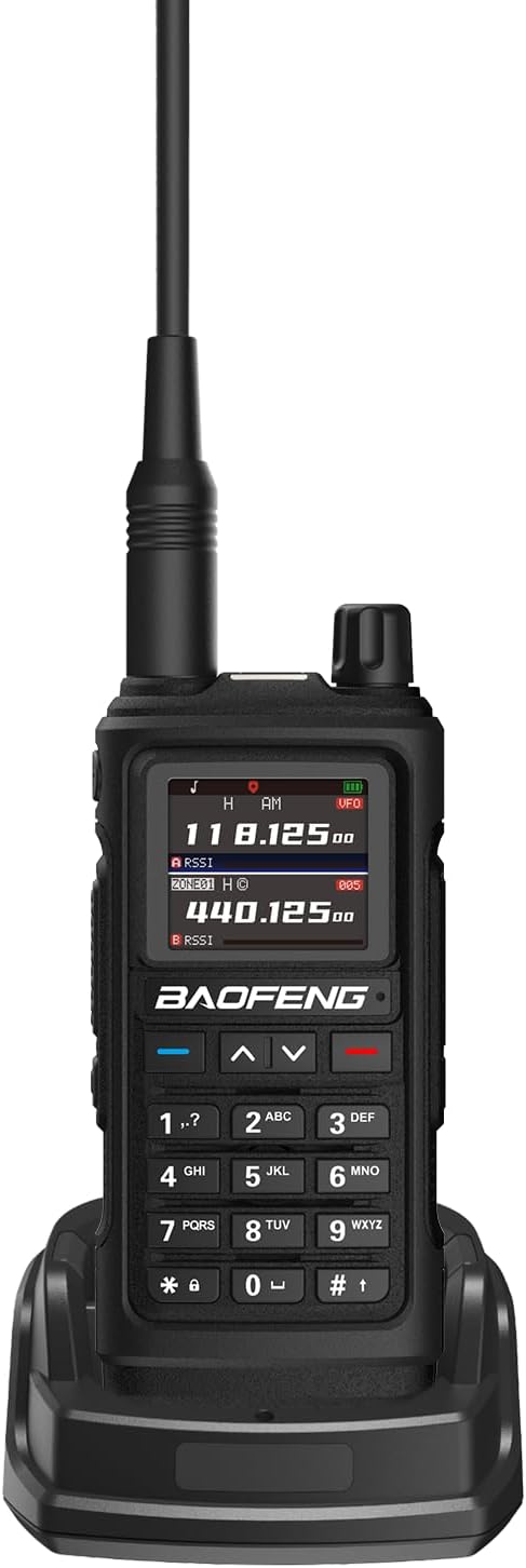 BAOFENG Original Desktop Charger with Adapter for UV-17R UV-17R Plus UV-17 PRO V2 Series Two Way Radio Ham Handheld Radio, Radioddity GM-30 Plus GMRS Walkie Talkie