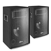 Deliver powerful, consistent sound across events with this complete pair of Vonyx SL12 12" Passive DJ PA Speakers. Ideal for mobile DJs, live bands, and venues needing reliable, easy-to-transport audio. True 2-way bass reflex system enhances bass dep...