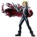 Fullmetal-Alchemist Action Figure, 7,1 Zoll EDWARD ELRIC Garage Kit, veränderbare Kopfversion, Armmesser rotes Umhang Modellierung, kämpfende stehende Haltung, PVC Material Anime Mann Puppe for Sammlu