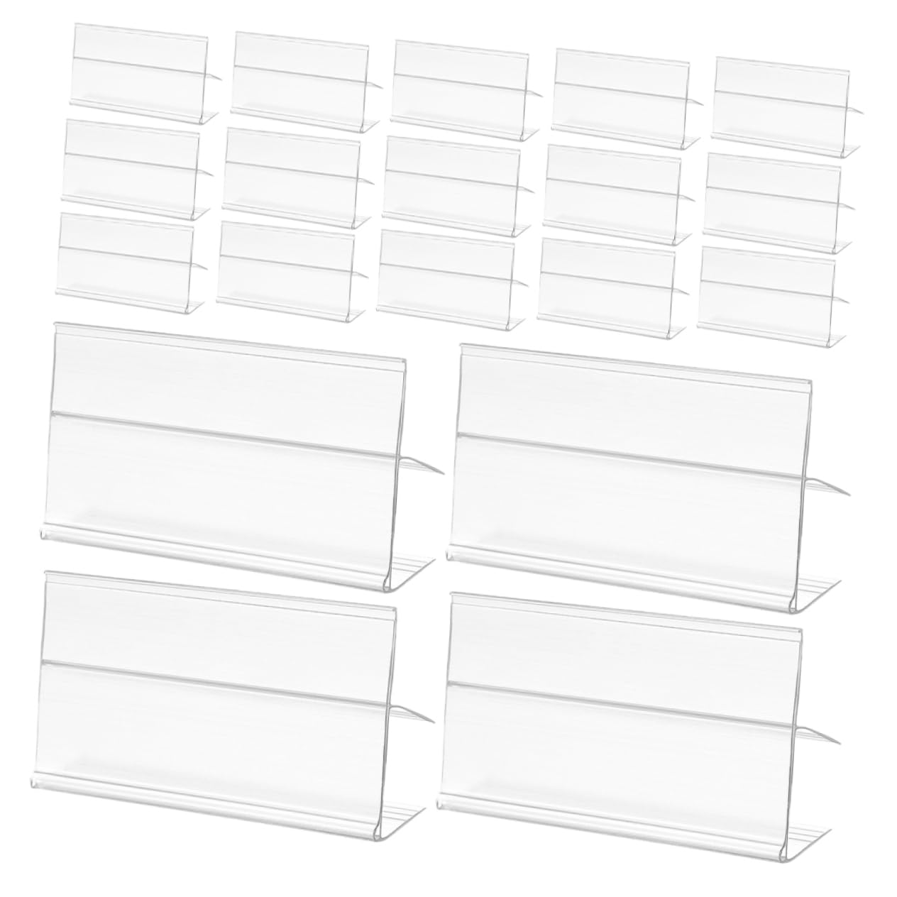 Porta Etichette Prezzi per Scaffale Pvc 50 Pezzi Clip-on