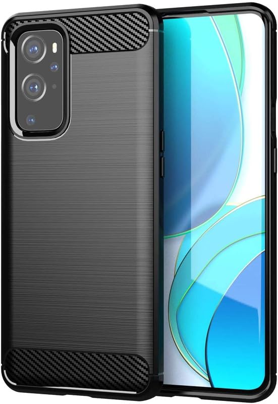 Image of Hybrid Carbon Fiber Back Case for Oneplus 9 (Black)