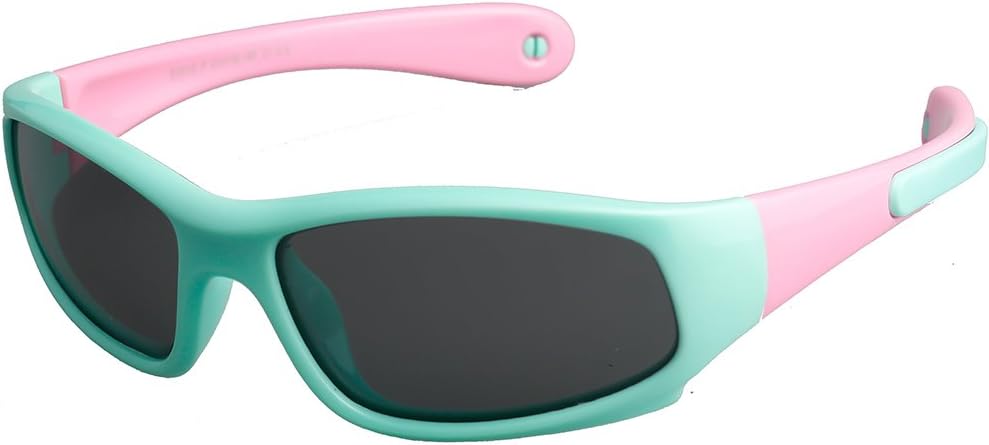 Kids Sports Polarized Sunglasses Gifts for Boys/Girls/Child Glasses with Strap