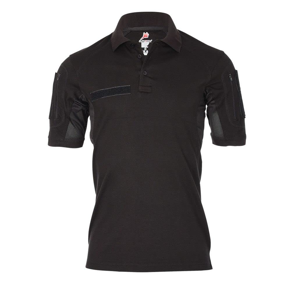 Polo tactique ALFA noir Commando Tank Soldier Elite GSG9 Ops # 18793
