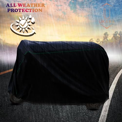Image of UKARA All Weather Water Resistant Universal Auto Rickshaw Cover for All Auto Rickshaw Black (AA921)