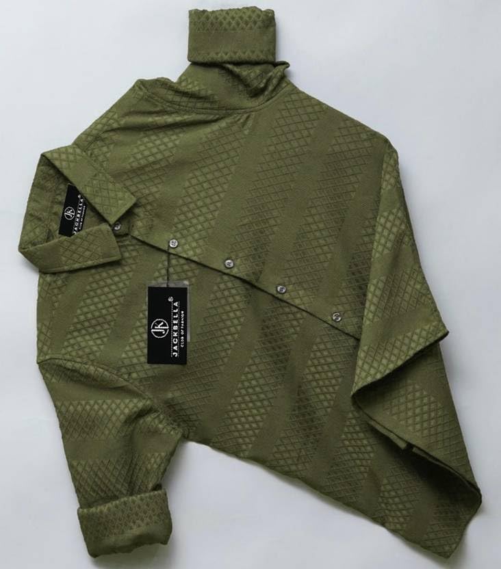 Image of Men's Solid Linen Cotton Shirt, Casual, Plain, Full Sleeve, Summer-Regular Fit, Stylish, Everyday Formal Wear