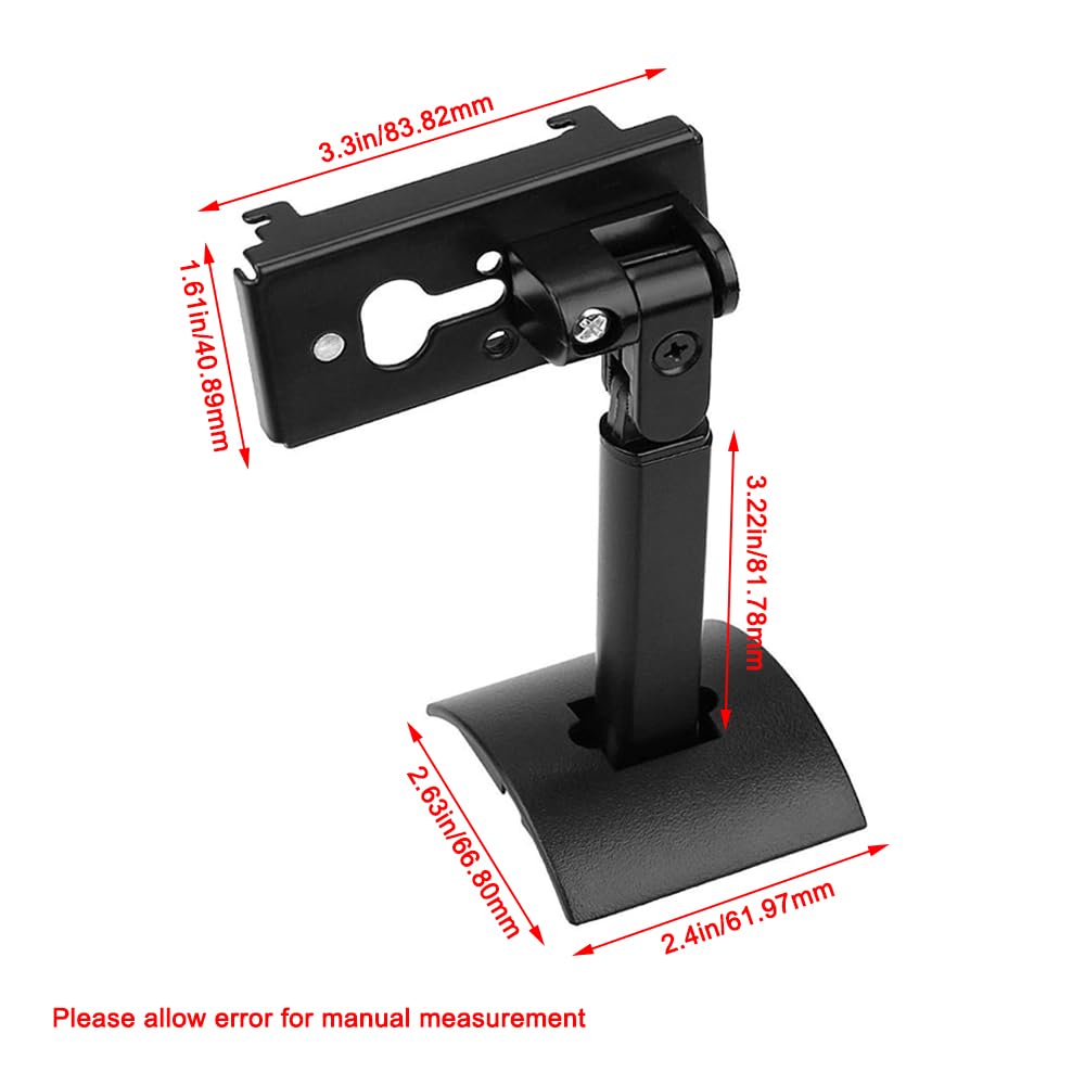 2 supporti da soffitto per altoparlanti, staffa di montaggio per altoparlanti surround regolabili, compatibile con Bose UB-20 Serie II, bianco