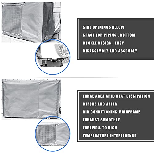 Couverture climatiseur extérieur universelle bâche protection imperméable taille L - 6