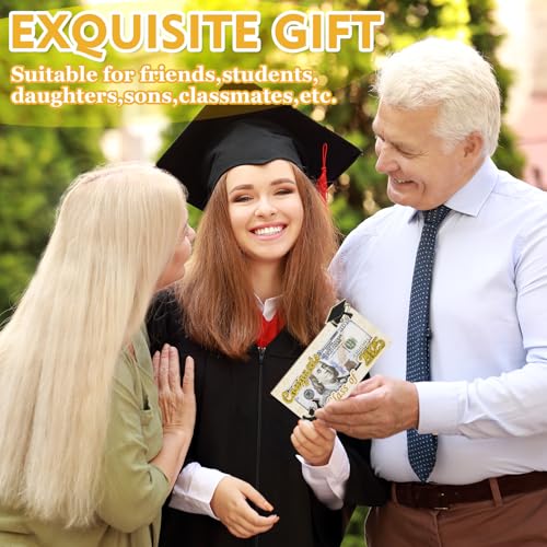 Image of 2025 Graduation Gifts Money Holder,3 Pcs Wooden Graduation Gifts Money Cards Envelope Wallet Gifts for Graduates, High School,Graduation Party Favor Supplies