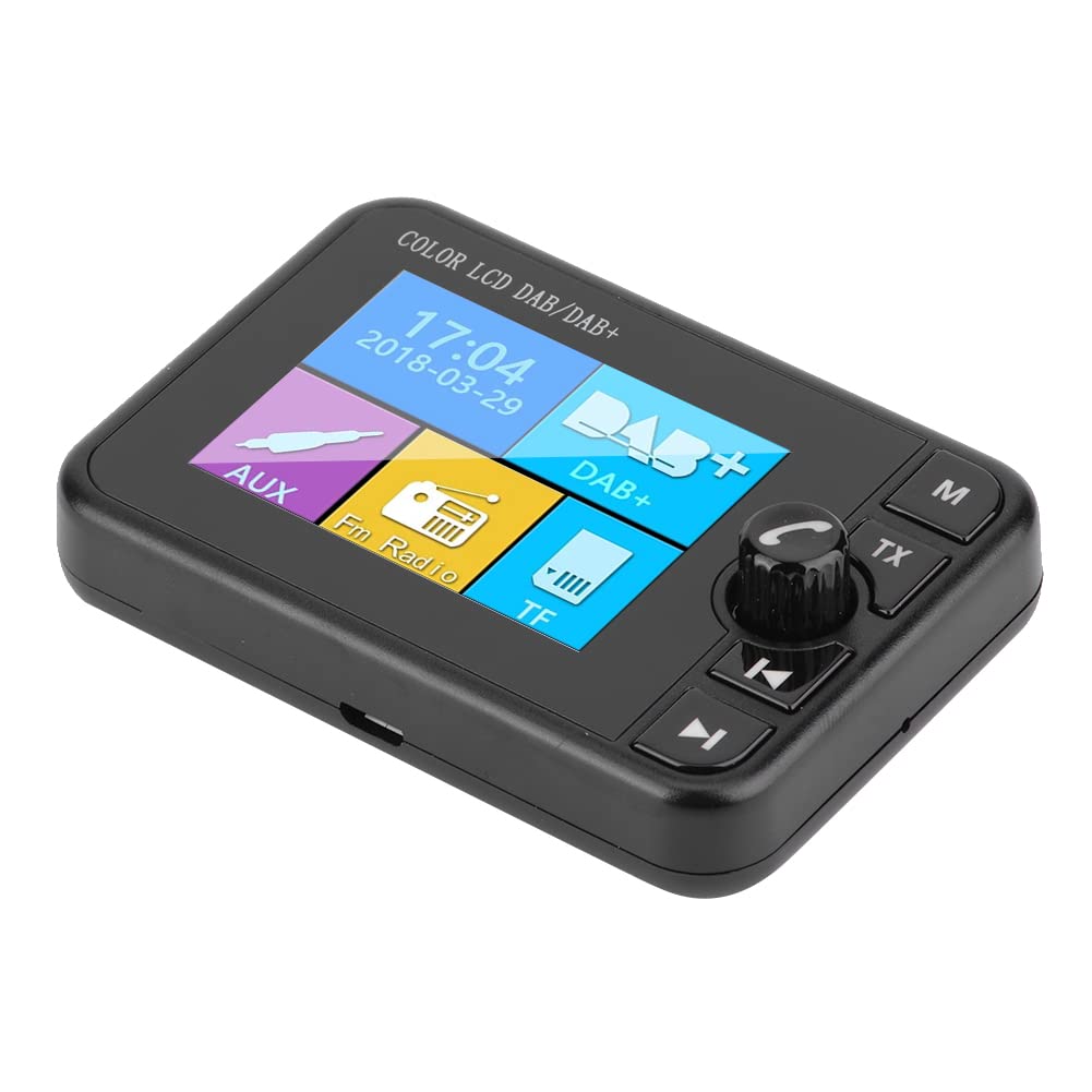 Receptor Bluetooth de Radio Digital para automóvil Dab de 2.4 Pulgadas con transmisor FM