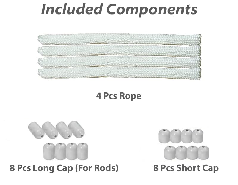 Image of Synergy - Spare Ropes and Caps for 4 Pipes Individual Drop Down Ceiling Cloth Dryer (CL-ACC-4P)