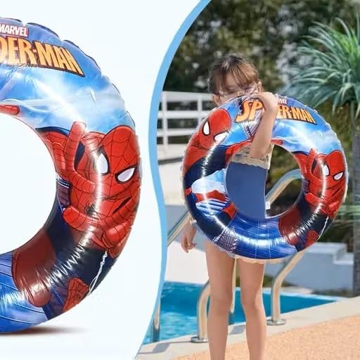 Image of Pack of 4 Inflatable Swimming Ring for Kids | Age 3 to 10 Years | Cute & Colorful Cartoon Design | Pool Float Tube for Summer Fun, Beach & Swimming Pool Use BY-SEKOY
