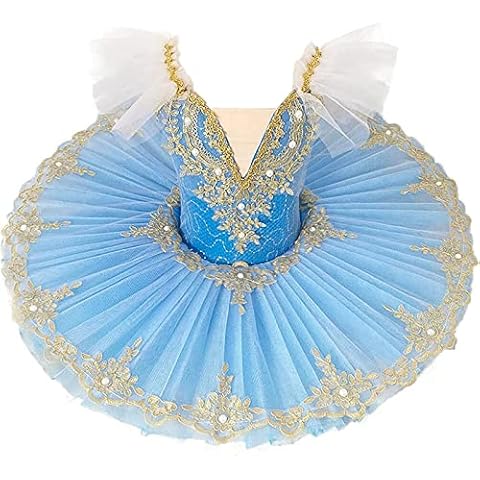 ZLZNX Ballet Dance Tutu Dress Camisole Skirted Leotard Lace Swan Lake Tutu Costumes for Performance,2,130 Cover