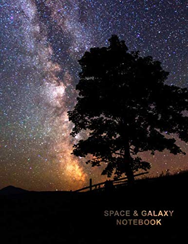Space & Galaxy Notebook: SQUARED NOTEBOOK (grid notebook, school, work, maths, science, notes), 120 Pages 8.5" x 11" size