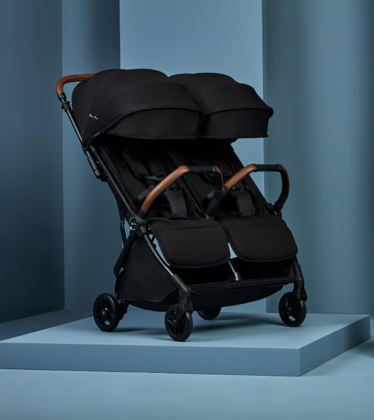 Miniatura 7 de Silver Cross Jet - Paquete de accesorios para cochecito doble (cochecito doble Jet + bolsa de viaje + bandeja de aperitivos para cochecito), color