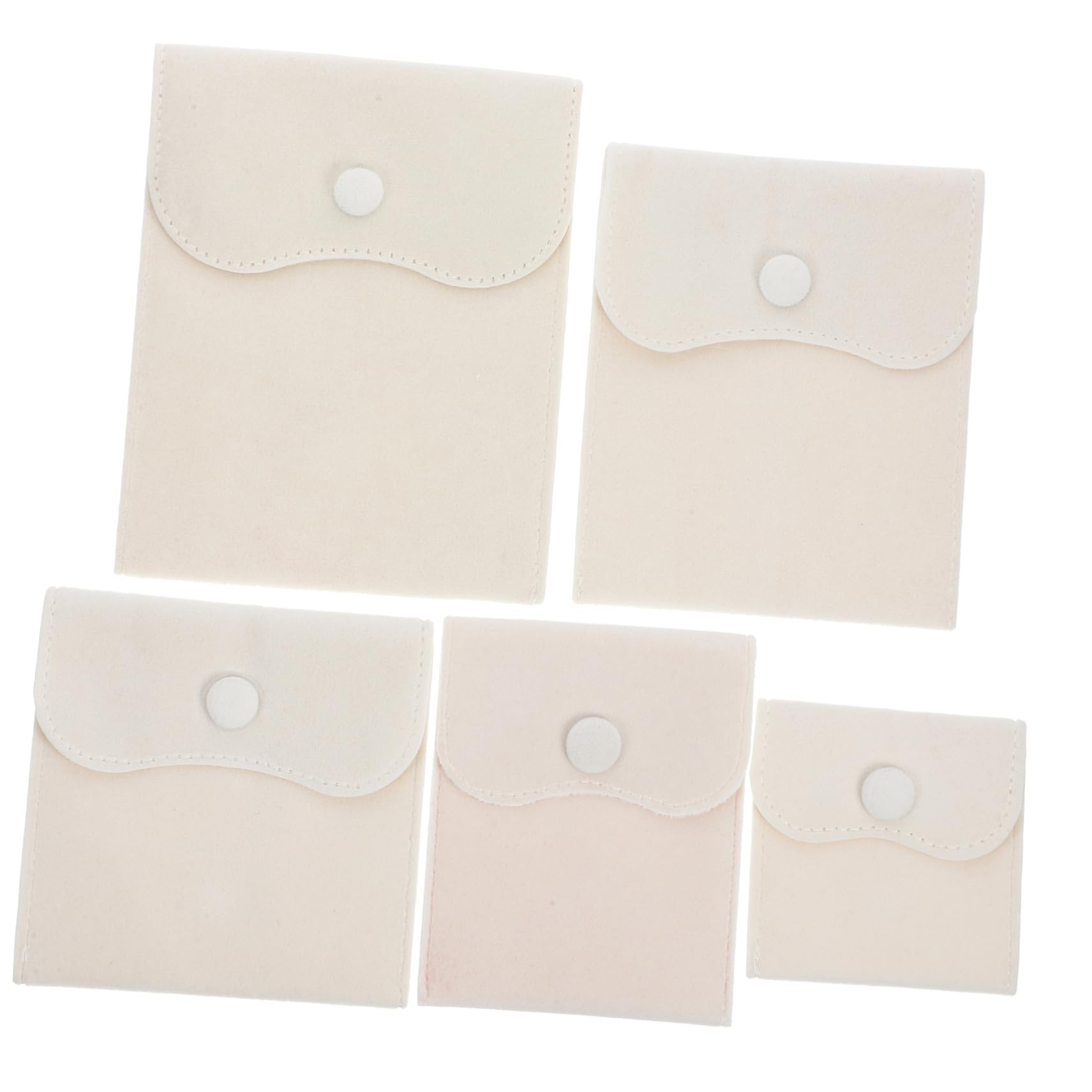 FELTECHELECTR 15pcs Jewelry Pouch Soft Storage Bags for Necklaces Earrings Rings Small Accessories Versatile Pouches for Travel and Everyday Use Assorted